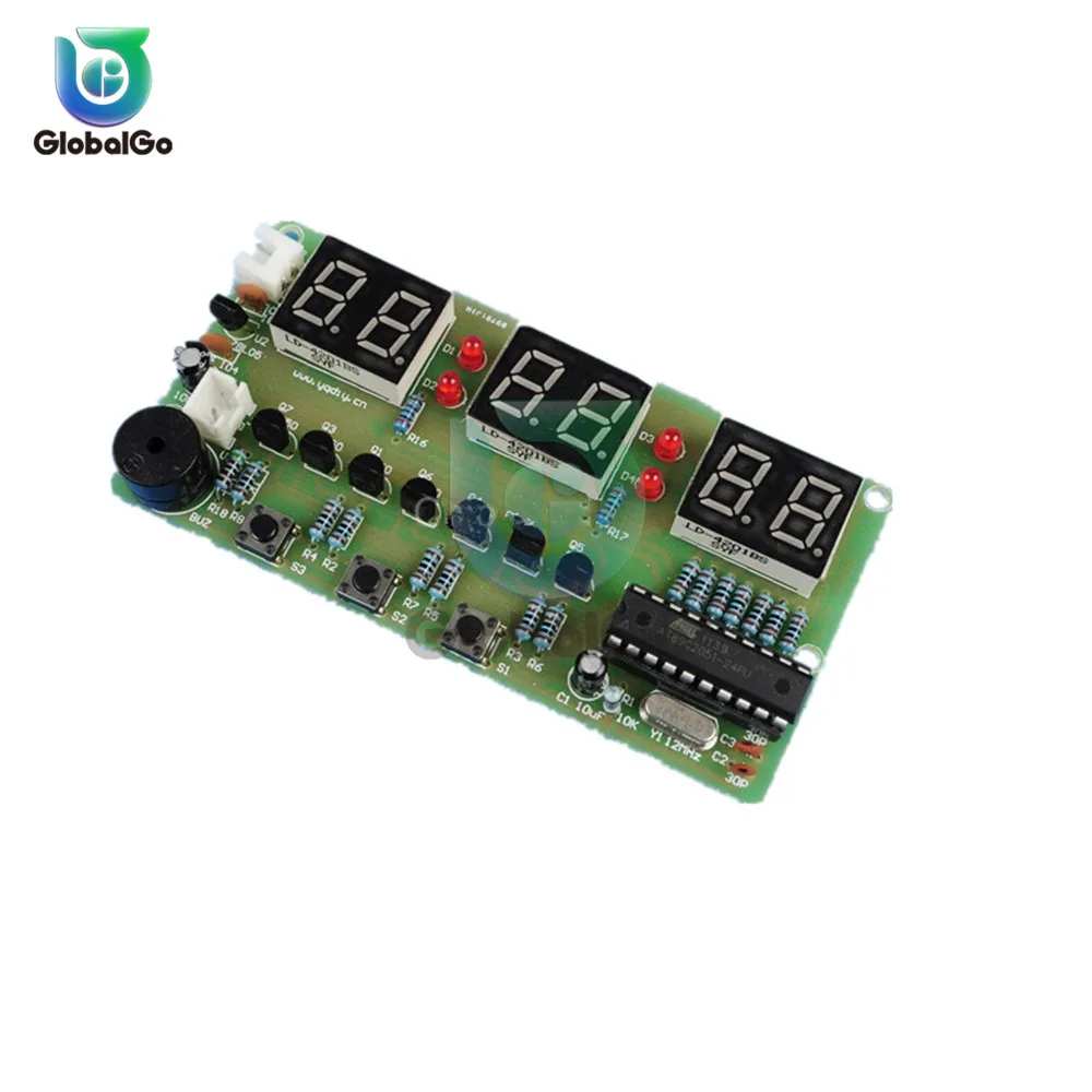 C51 Electronic Clock 6 Bits Electronic Clock Electronic Production Suite for school education lab DIY Kit