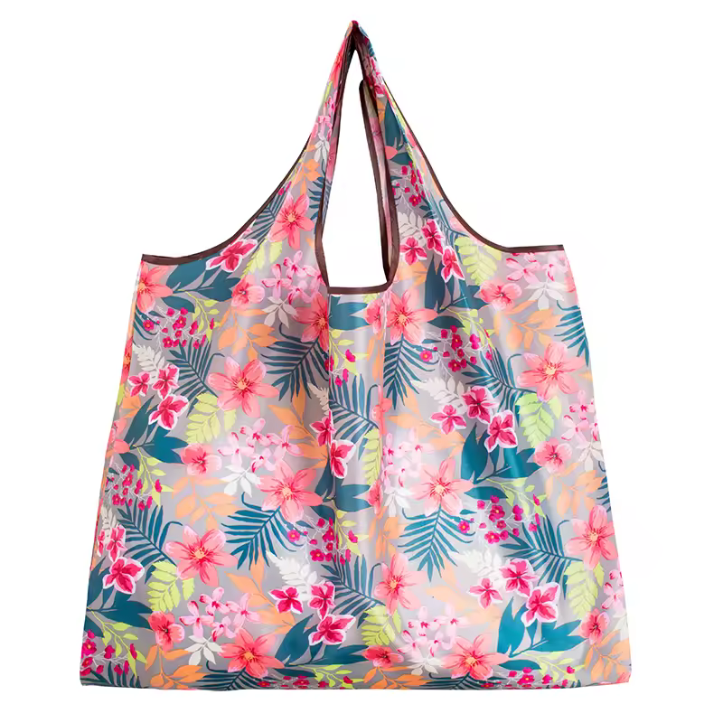 BIG Eco-Friendly Folding Shopping Bag Reusable Portable Shoulder Handbag for Travel Grocery Fashion Pocket Tote - Image 23