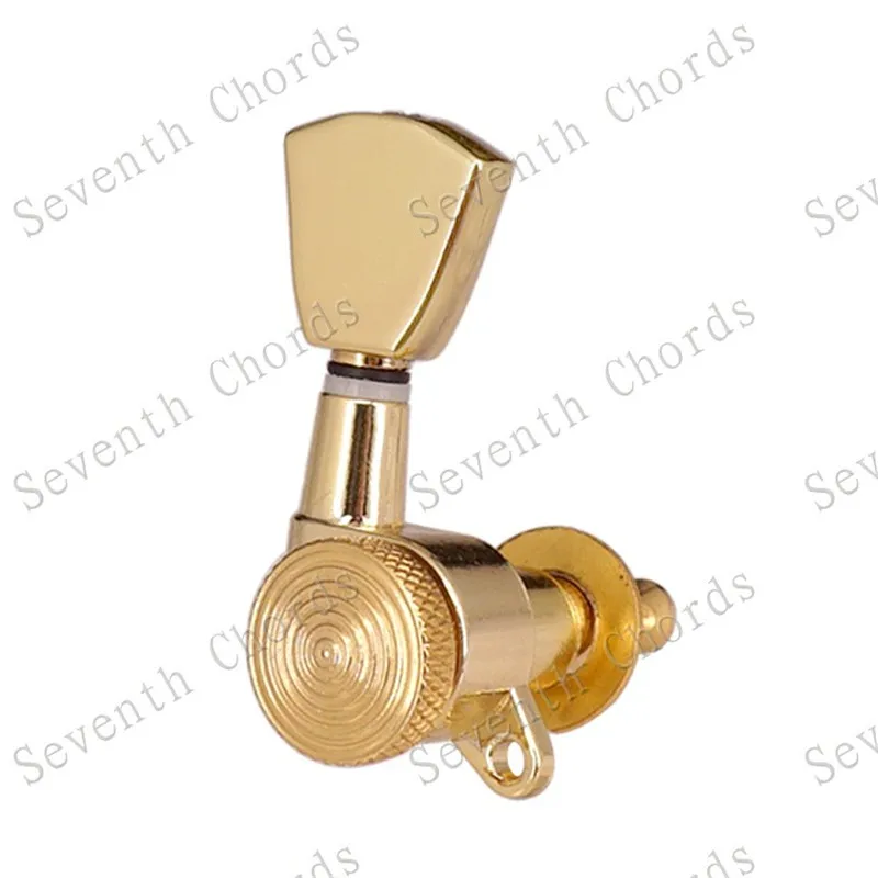 3R3L Goldene verriegelbare Gitarren-Stimmwirbel, Mechaniken für Akustik-, Elektro- und Folk-Gitarren, Zubehörteile – Detail 6