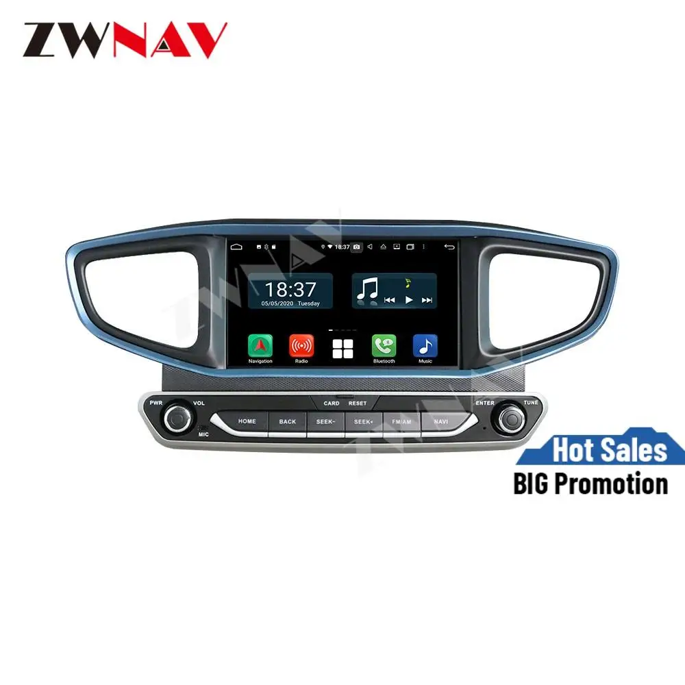 128G Carplay Android 10 screen DVD Player for HYUNDAI Ioniq Hybrid 2016 2017 2018 2019 WiFi GPS Navi Auto Radio Stereo Head unit