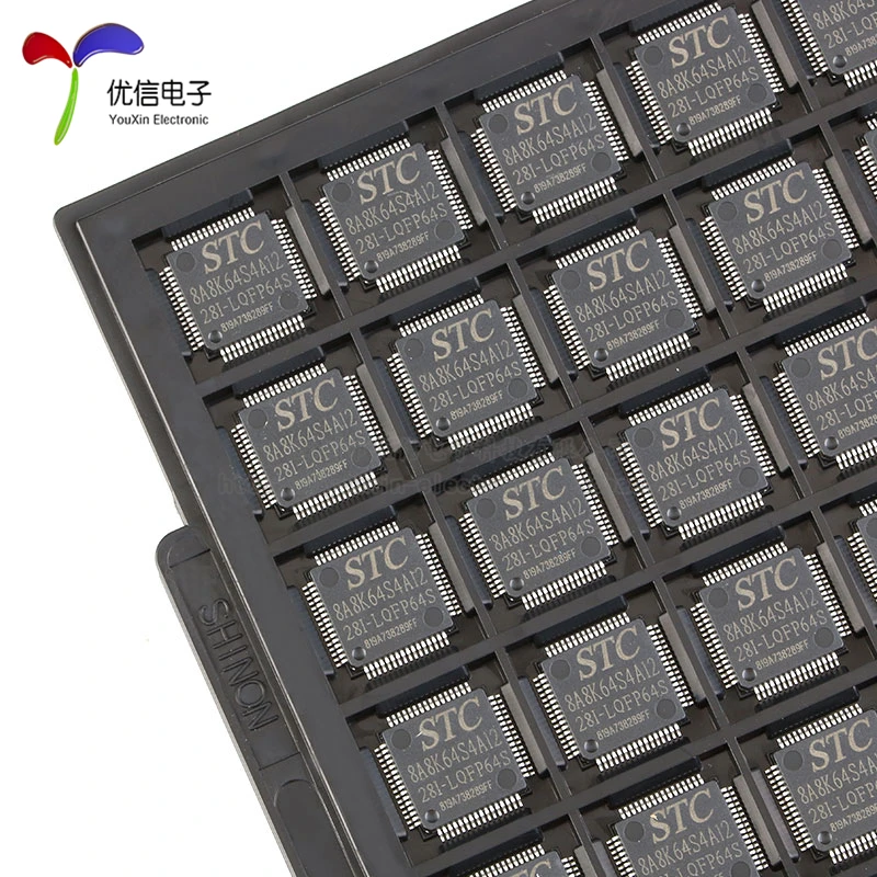 

5/Pcs STC8A8K64S4A12 STC8A8K64S4A12-28I-LQFP64S in stock 100% new and original