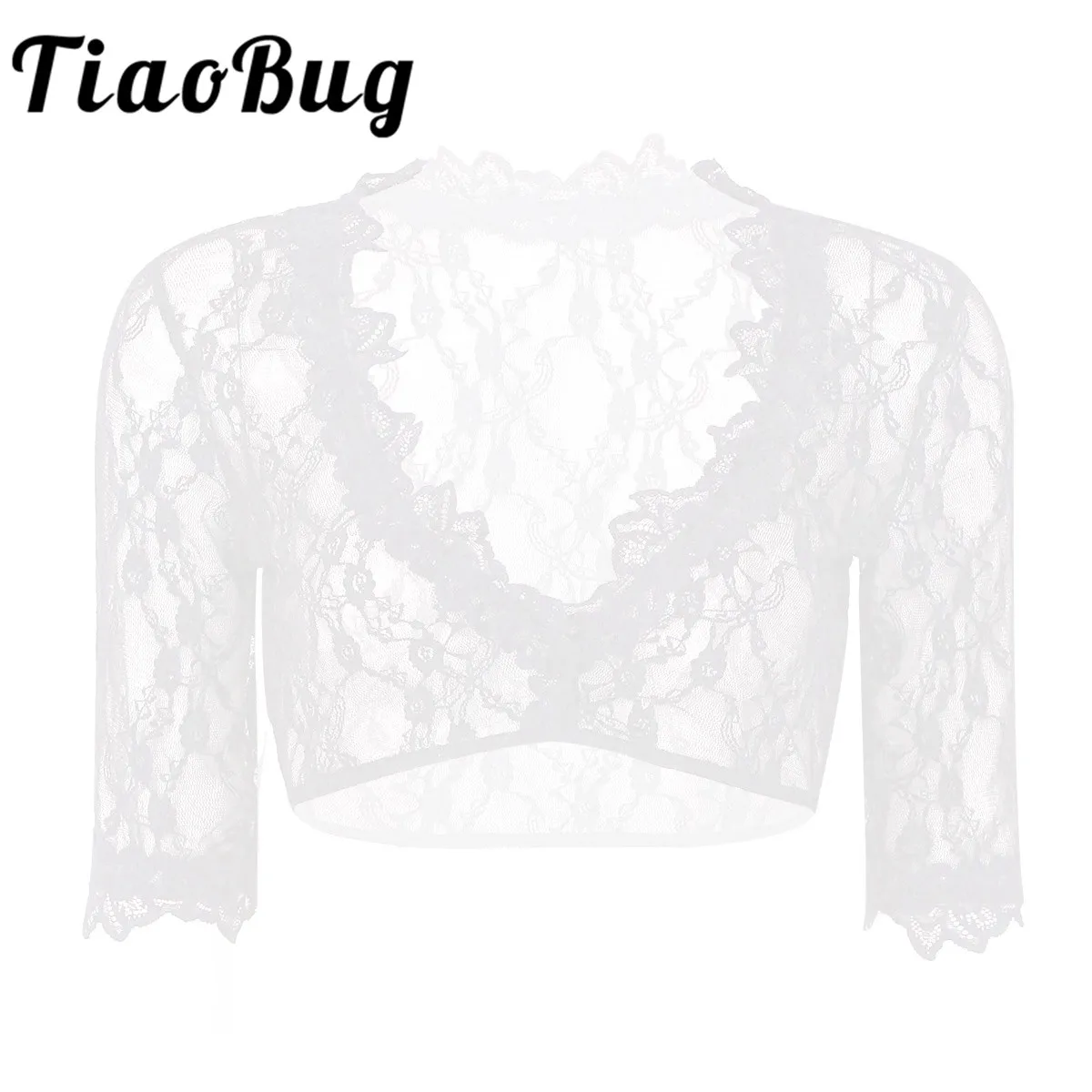 

Women's Summer Floral Lace Cape Wrap Crochet Sheer Pleated Wedding Bridal Shawl Shrug Evening Gown Capelet Bolero Jacket