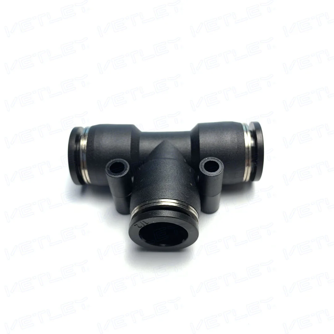 PUT Union Tee inch size 3 way one touch fittings PUT 1/4 inch PUT3/8 inch air fittings PUT 1/2 inch pneumatic quick air fittings