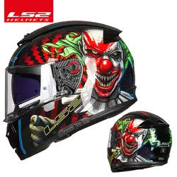 Capacete LS2 Breaker Motorcycle Helmet LS2 FF390 full face helmets casque moto dual lens casco with fog-free system