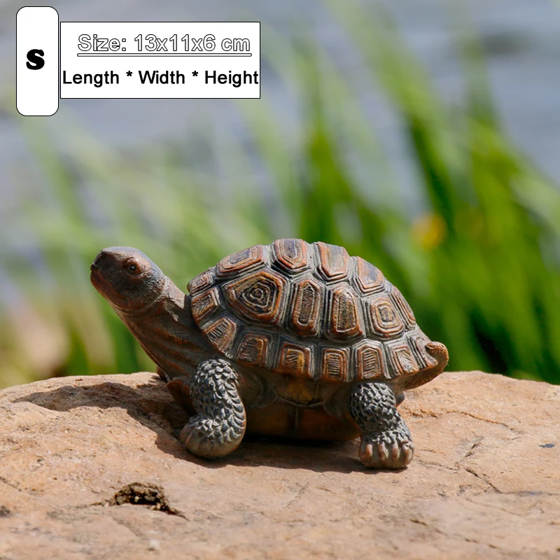 Hars Schildpad Buiten Tuin Vijver Aquarium Bonsai Decoratieve Schildpad Dier Sculptuur Voor Huis Tuin Decor Ornament