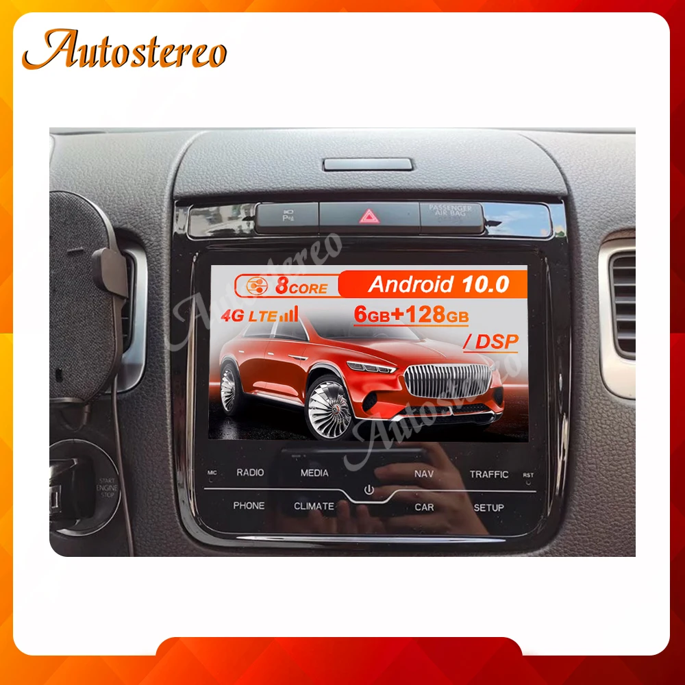 Per VW TOUAREG RNS 850 RCD 550 Android 10.0 6 + 128 lettore DVD per Auto lettore multimediale navigazione GPS Auto Radio Stereo Head Unit 4G