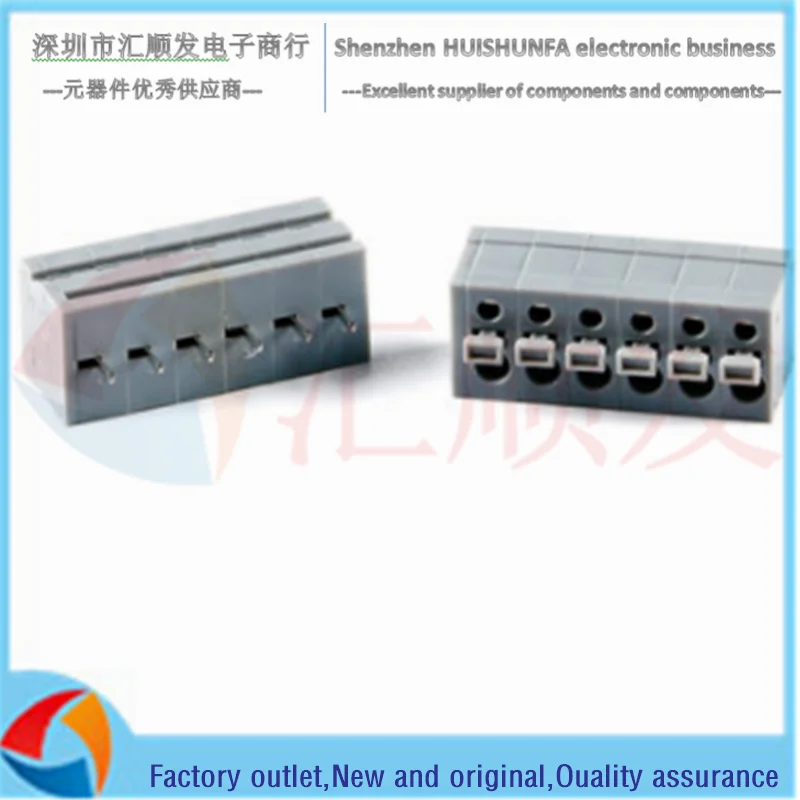 KF211V-5.0 مستقيم التوصيل 250 فولت/10A 5.0 مللي متر الملعب الربيع نوع PCB محطة