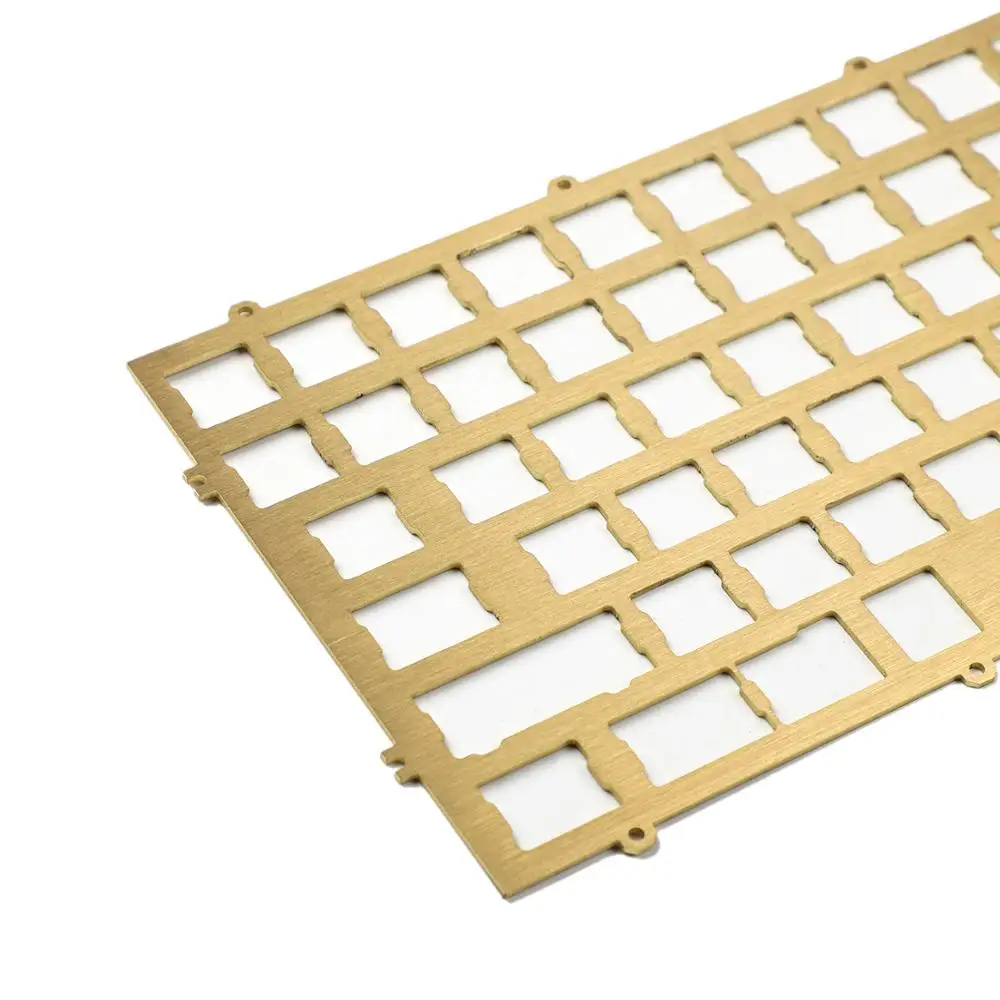 YMDK Melody 96 PVD Brass Plate Aluminum Plate Acrylic Bottom For Melody 96 Case Keyboard