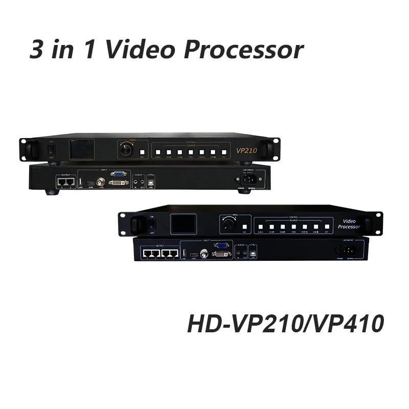 HD-VP210 VP410 LED Display Screen Video Processor,Built-in Sending Card Function,Full-color LED Video Wall Control System sender