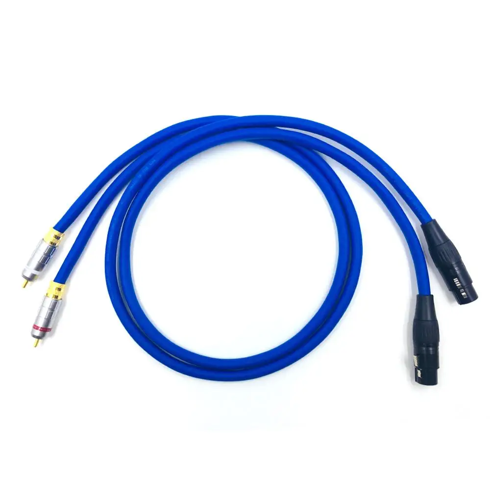 HiFi Cardas RCA to XLR Balanced socket plug connector Cardas Cross Audio Amplifier CD DVD player Speaker RCA interconnect cable