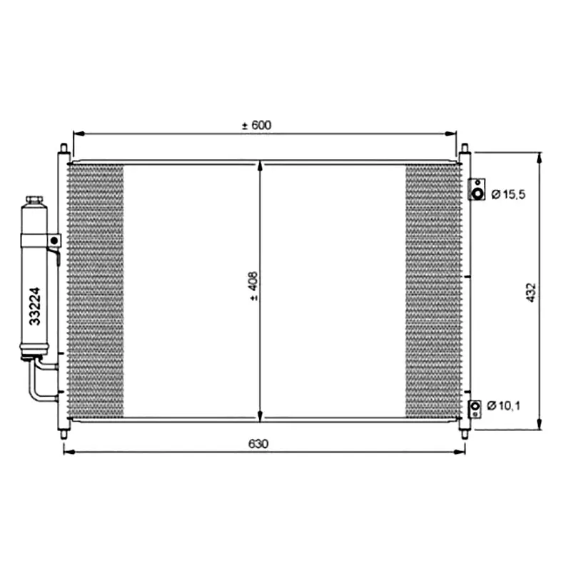 AC  Conditioning Conditioner Condenser radiator for Nissan X-TRAIL T31 2.0 2.5 ROGUE M9R MR20DE QR25DE 92100JG000 92100-JG000