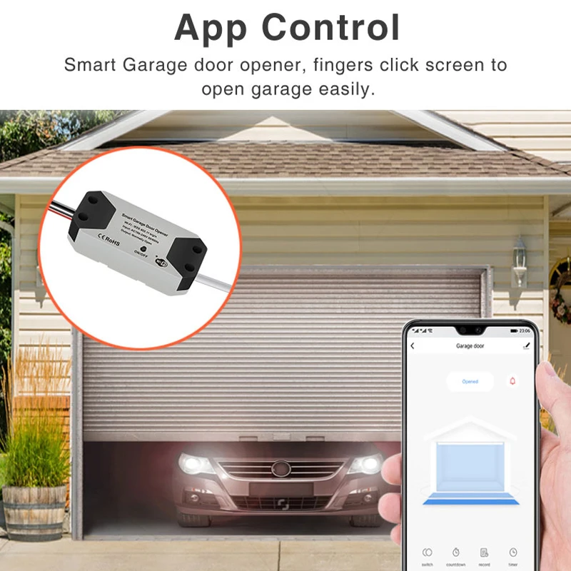 WiFi Garage Türöffner Smart Gate Tür Controllor Kompatibel Mit Alexa Echo Google Hause Smart Leben Tuyasmart IOS Android APP