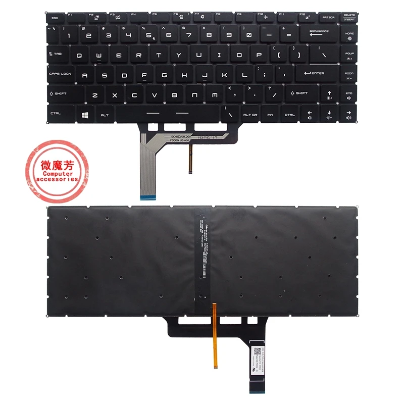 US New keyboard for MSI GF63/GF63 8RD/GF63 8RC PS63 P65 PS42 GS65 8RE/GS65 8RF/GS65 GS65VR MS-16Q1 MS-16Q2 MS-16Q3 MS-16Q4