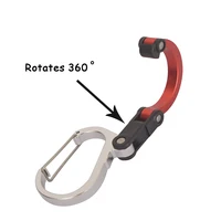 Multifunctional Hybrid Gear Clip Carabiner 360 Degree Rotating Hook Strong Buckle Camping Hiking Travel Backpack Outdoor Gadget 3
