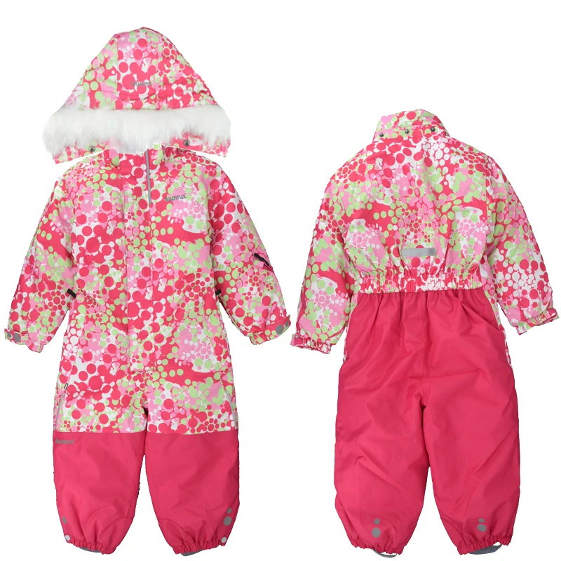 Children\'s one-piece ski clothing, quilted, waterproof, male and female baby climbing clothes, foreign trade original order