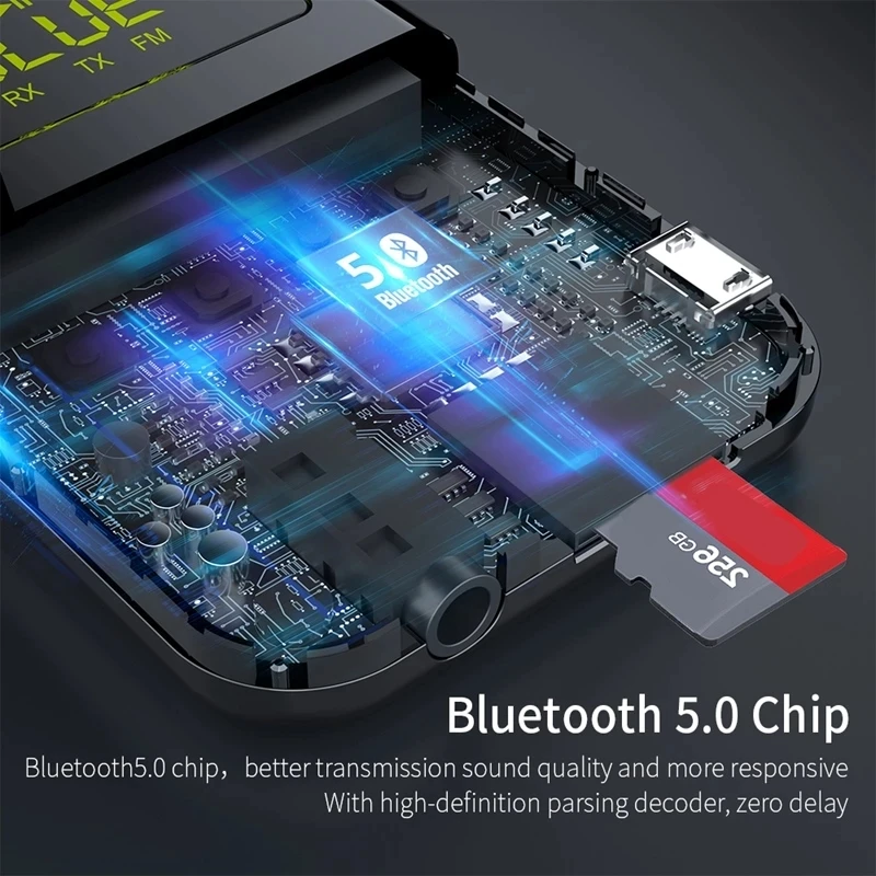 Bluetooth 5.0 Transmitter Receiver 3.5mm Jack Aux Audio Wireless Adapter For PC TV Headphone Car Bluetooth 5 0 Receiver
