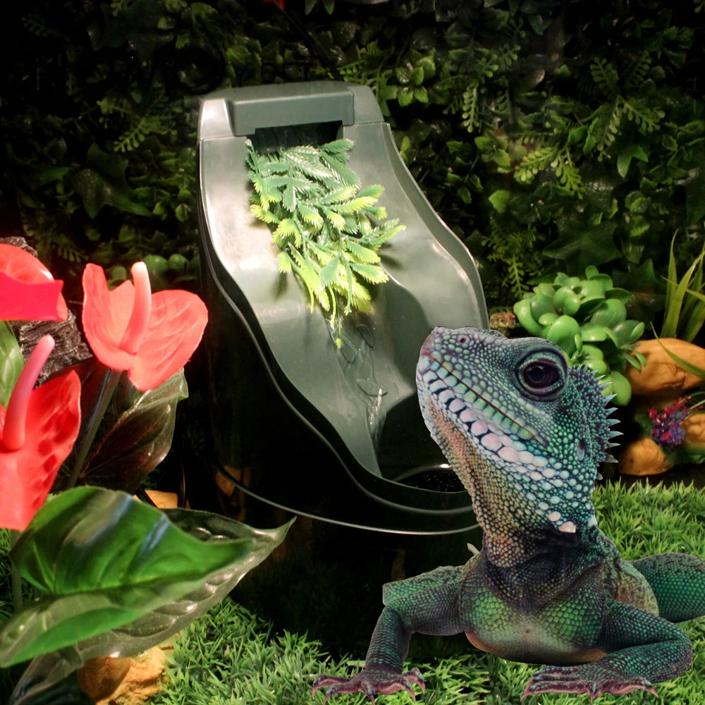 Gocciolatore d'acqua per fontanella camaleonte rettile adatto per serpente geco lucertola camaleonte distributore d'acqua drago barbuto