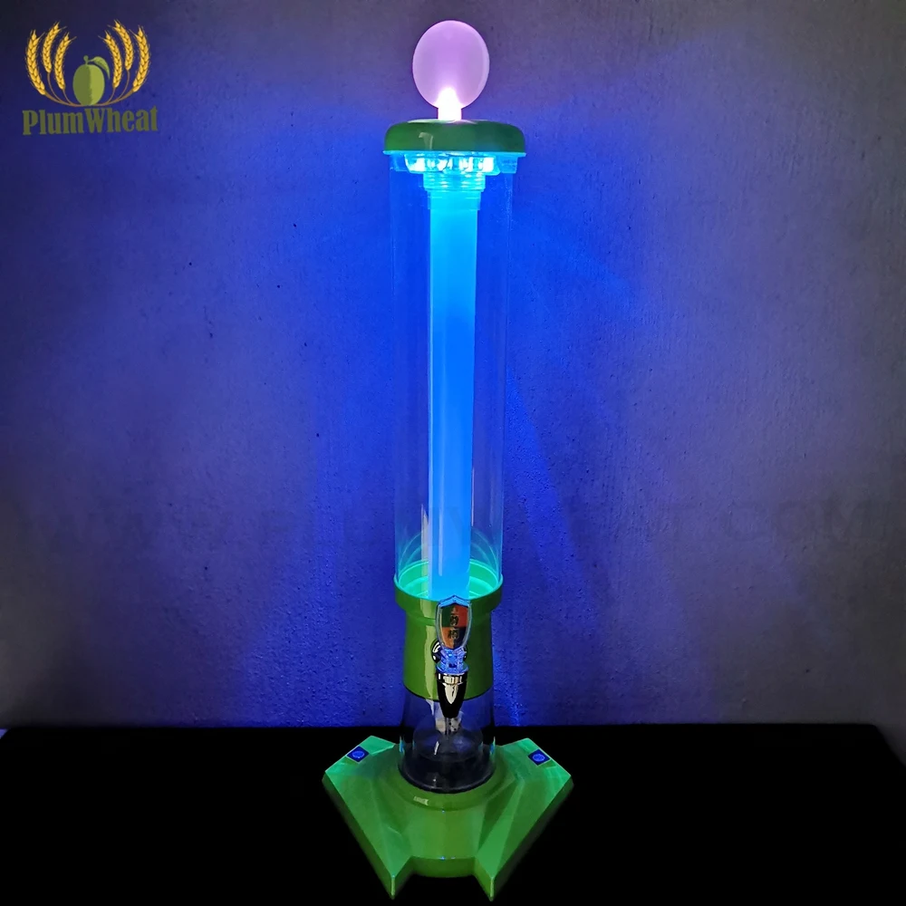 Imagem -05 - Led Beer Tower Dispenser com Ice Tube Dice Jogo para Bar Party 2.2 Litros Btb6g