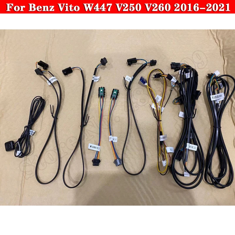 For Benz Vito W447 V250 V260 2016-2021 Ambient Light Button Control Decorative LED 64 colors Atmosphere Lamp illuminated Strip