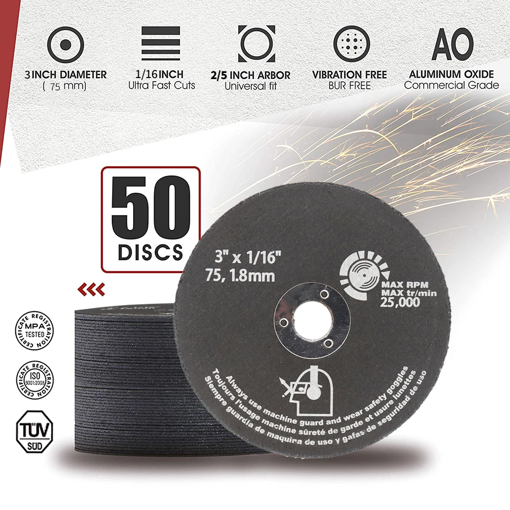 10Pcs 50/75mm Cutting Discs Dremel Cut Off Wheels Resin Saw Blades Abrasive Grinding Wheel For Cutting Machine Tool Accessories