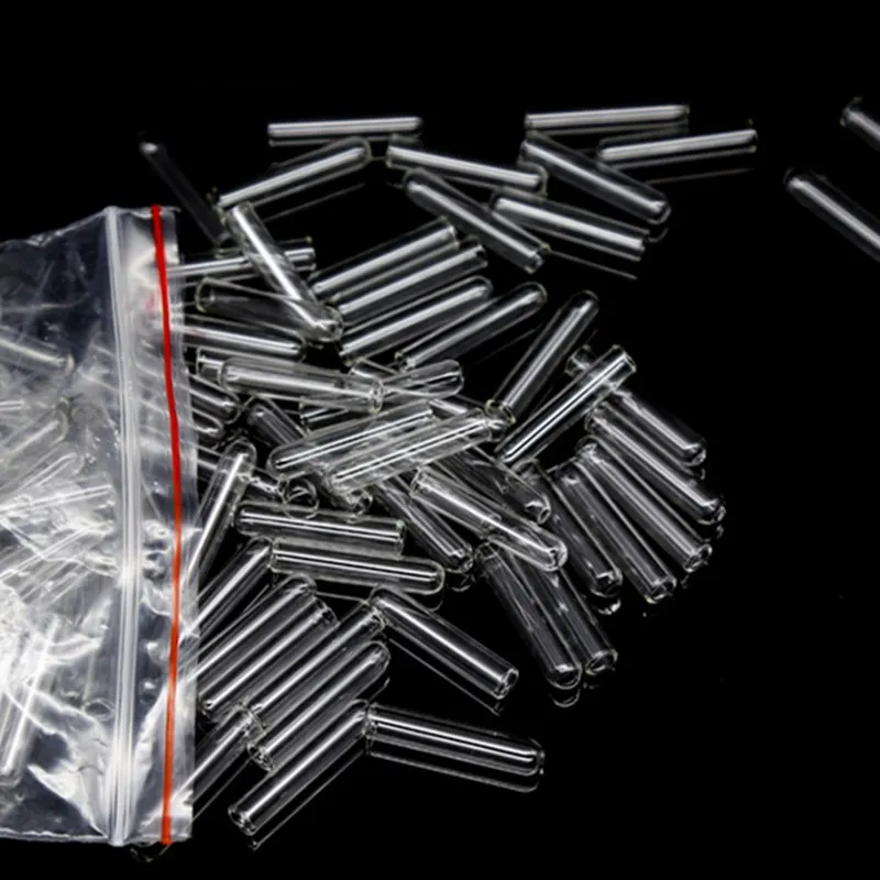 200pc 6x30/7x30/6x50/7x50mm Mini Clear Glass Fermentation Tube Duchenne Tube For Teaching/medical/chemical Laboratory Experiment