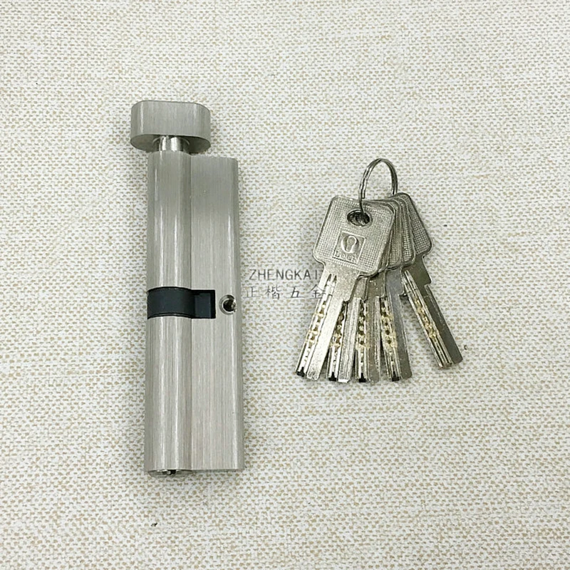 All Brass Open Lock Door Window  Security  100mm Cylinder  Living Room  Lock Handle Customized  Brass Key