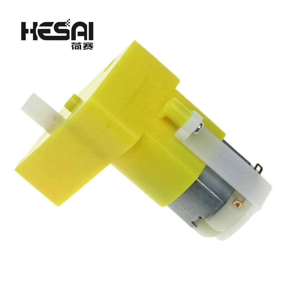 قطعة واحدة محرك TT/محرك التباطؤ/علبة التروس/محرك موجه تيار مستمر لعبة سيارة روبوت 6 فولت بيند من الترس الأحادي المحوري #4