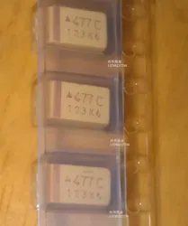 Original 5pcs/ 470UF 16V E 7343 477C Tantalum Capacitor