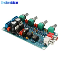 2 Channel NE5532 HIFI Preamp Preamplifier Board Volume Tone Control Finished Board Treble Alto Bass Volume Control Low Noise