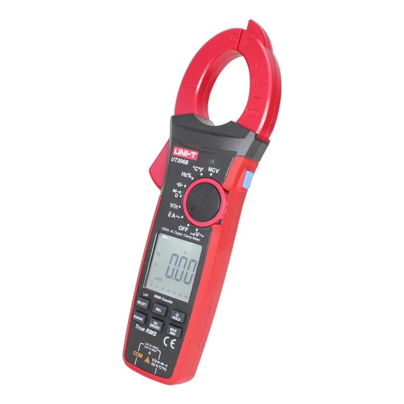 Imagem -04 - Medidor Digital com Pinça Alta Precisão Inteligente Alta Corrente Ut206b 207b 1000a