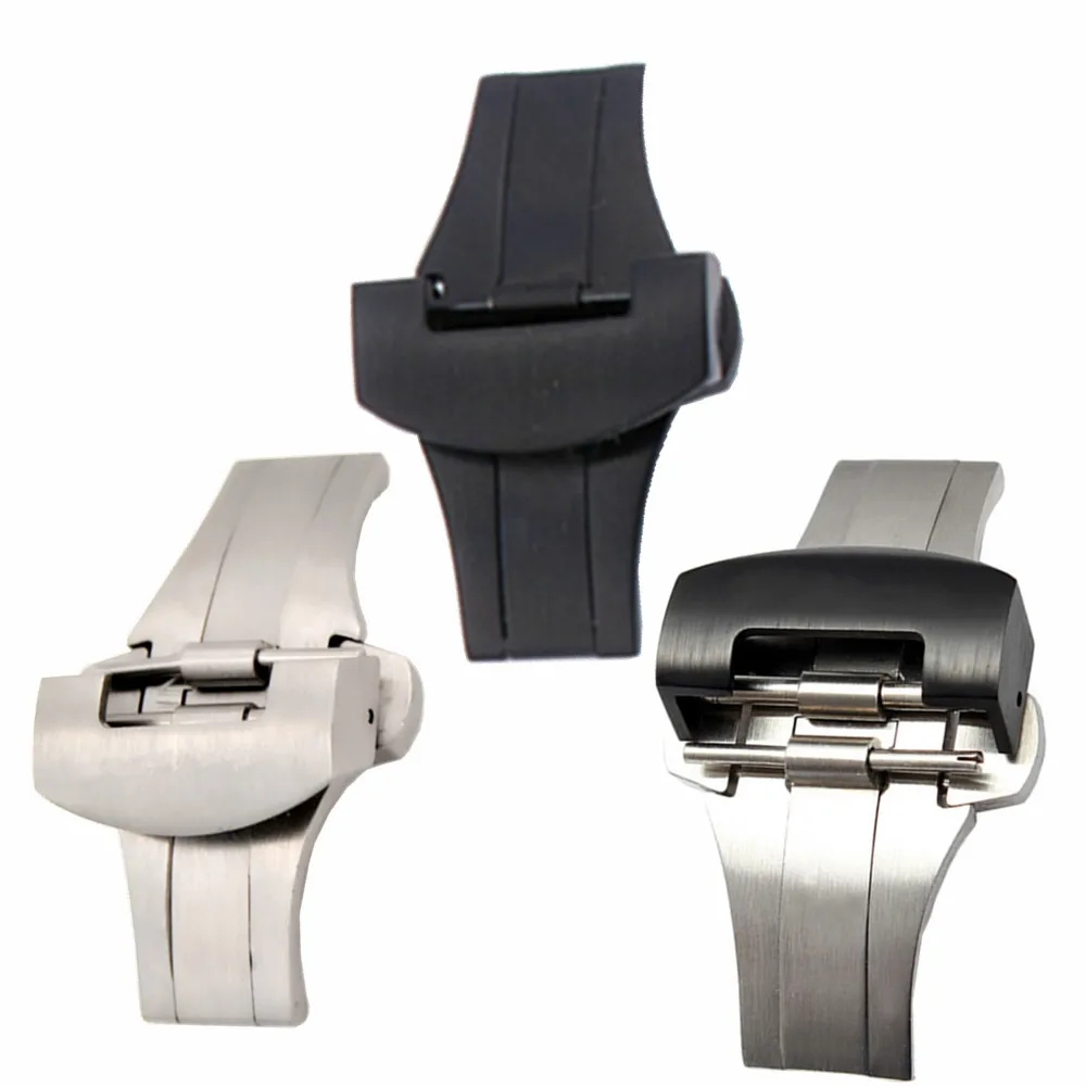 20mm 22mm Stainless Steel Deployment Butterfly Push Button Watch Clasp Buckle for PAM Style Watch Accessories