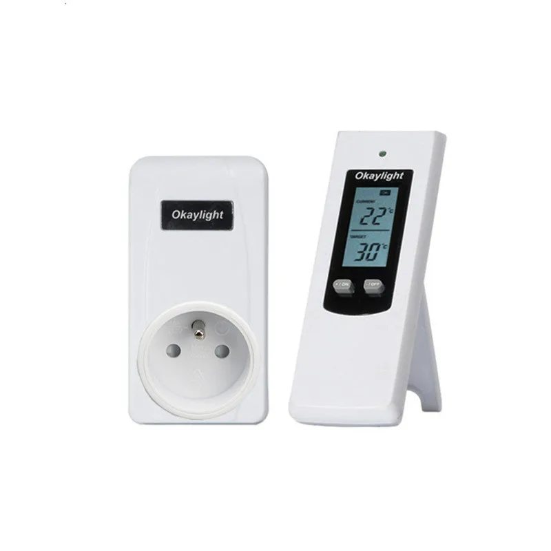 Wireless Digital Thermostat Temperature Control WIFI Thermostat 220V LCD Display Temperature Controller Socket Thermostat