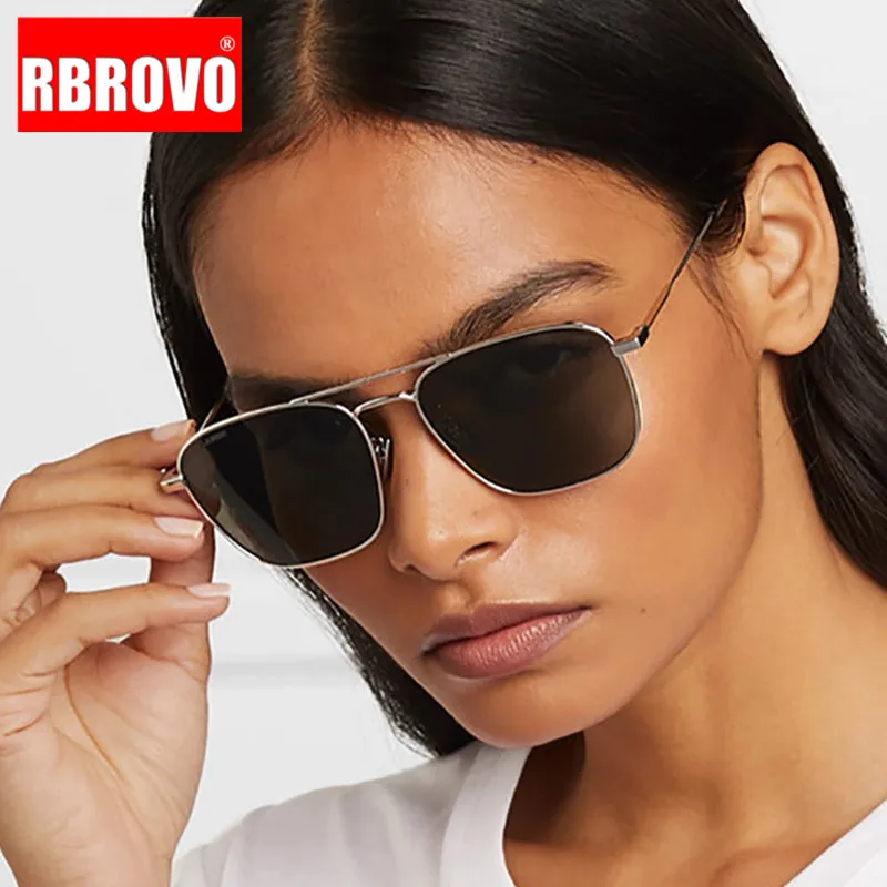 

RBROVO New Vintage Sunglasses Women Luxury Brand Sunglasses Women Mirror Glasses For Women Brand Designer Oculos De Sol Feminino