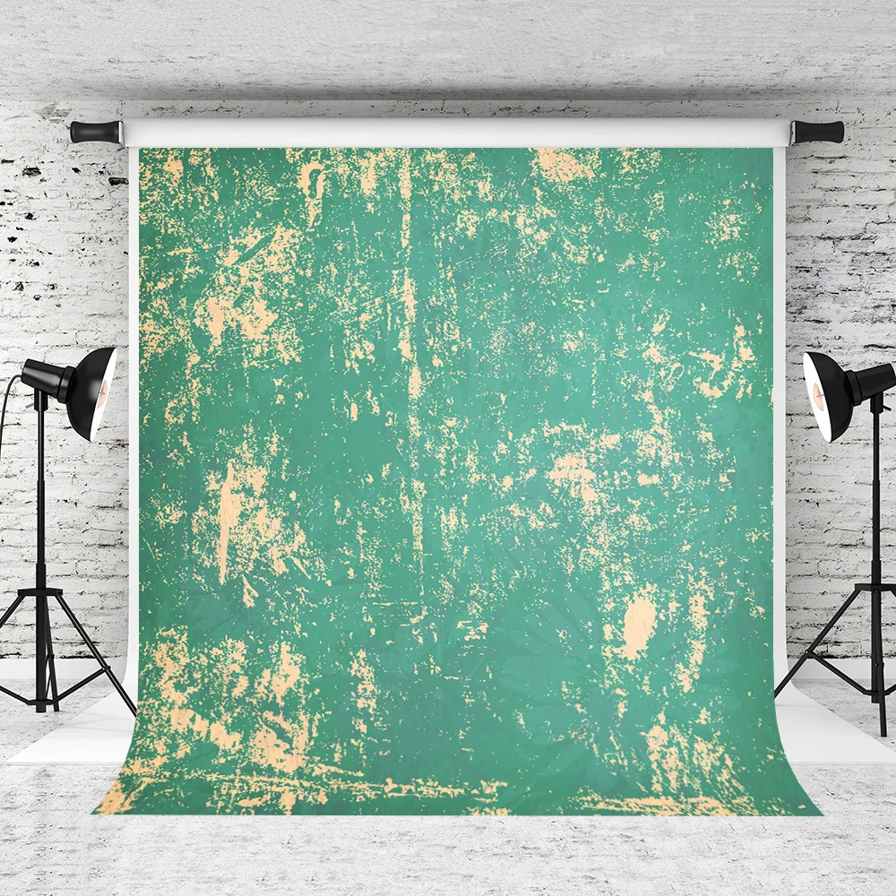 

VinylBDS Solid Color Abstract Portrait Background Photography Foto Simple Green Wall Cracks Wedding Photo Backdrops