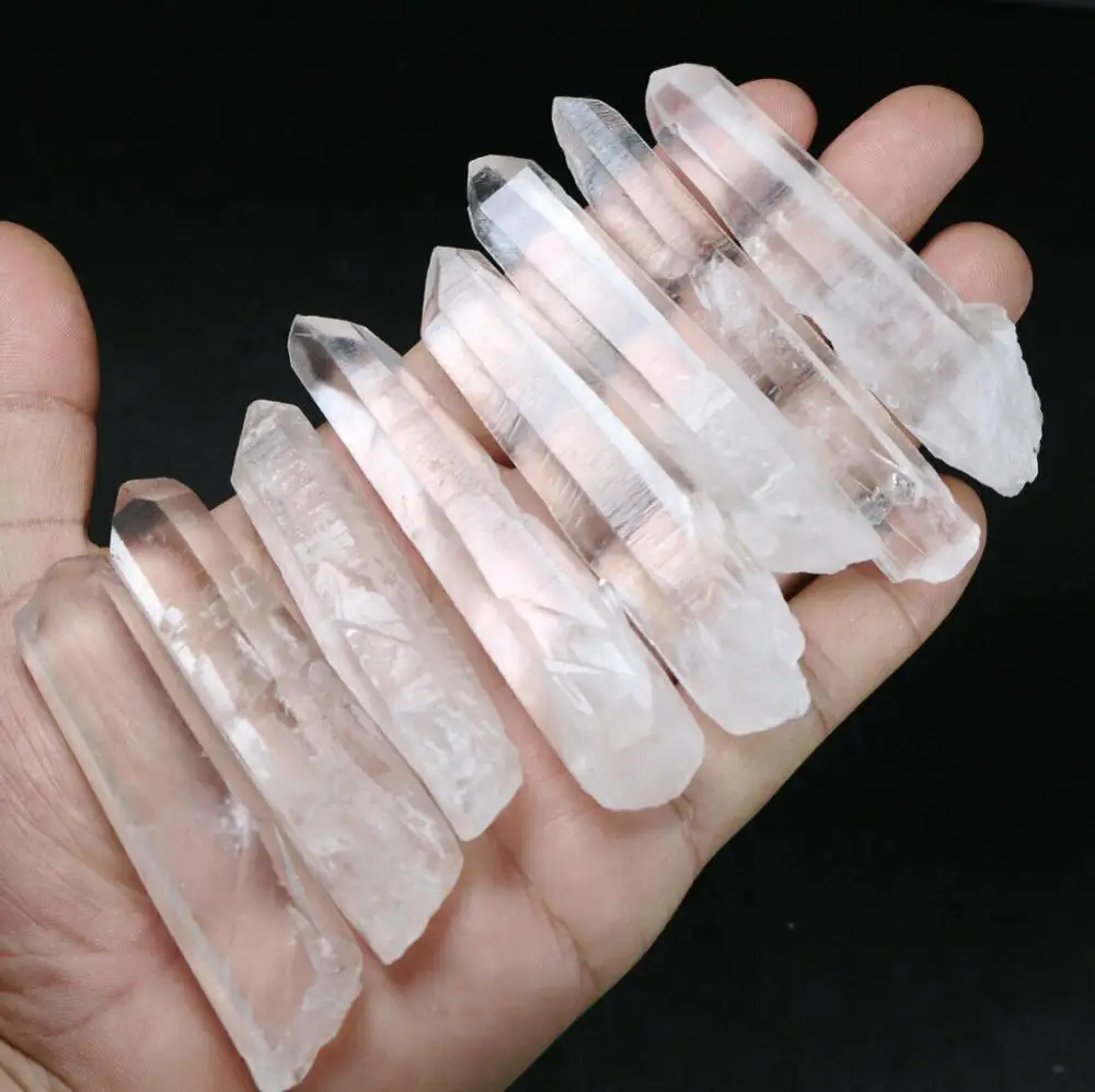 I KG Top quality large clear quartz points healing crystals  ice quartz crystal healing