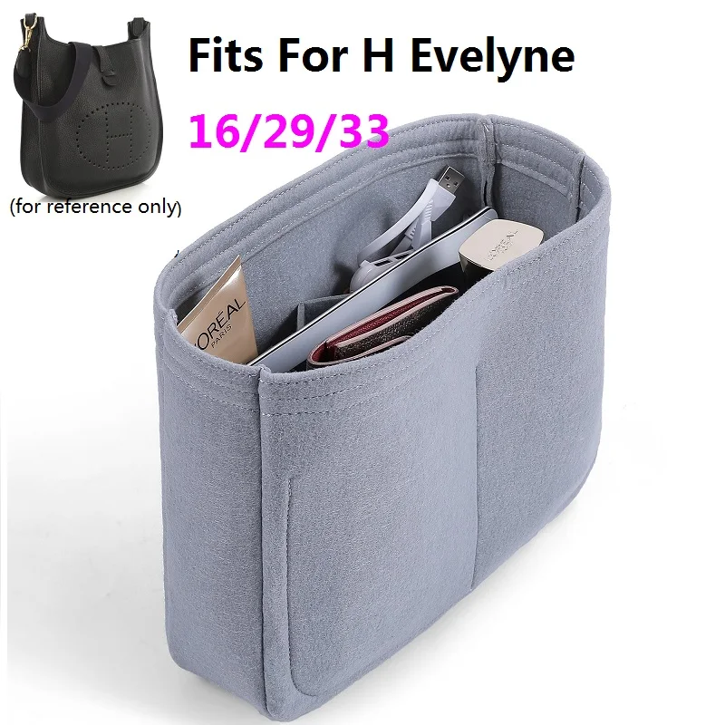 Bag Organizer Travel Inner Purse Portable Cosmetic Bags for Evelyne Saddle Felt Cloth Insert Bag Organizer Makeup Handbag