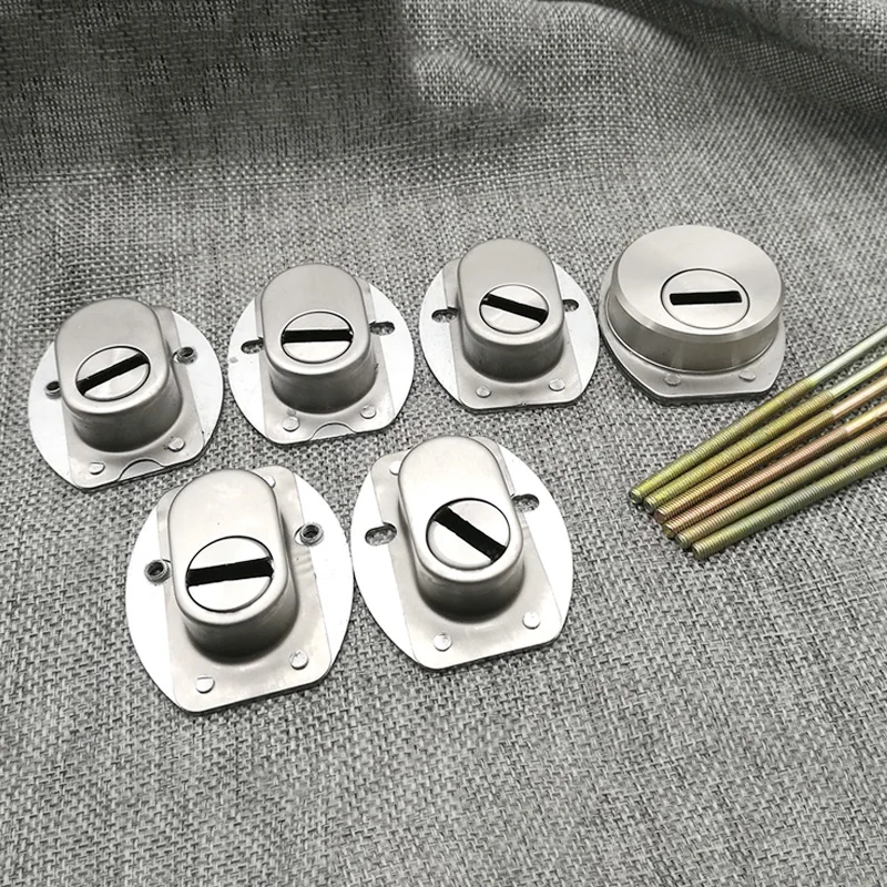 Stainless Steel Anti-Theft Lock Cylinder Lock CapLock Protector Key Hole Plug Universal Type Mechanical Lock Cover