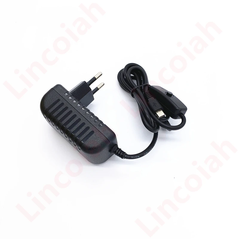 AC 100-240V DC 5 V 3A Netzteil Schalter Taste Power Adapter Ladegerät Micro USB Port 5 V Volt für Raspberry Pi 3 Modell B + plus