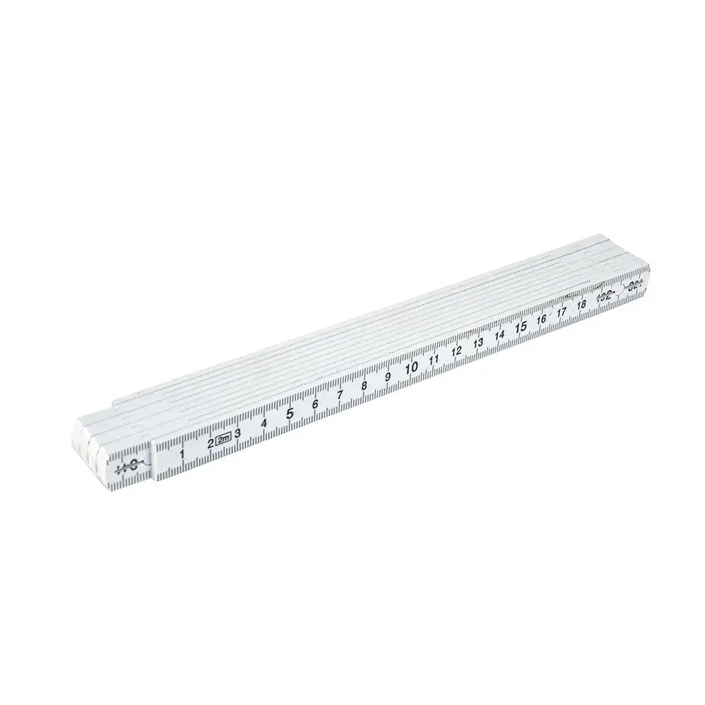 2 meters  Slide Ten-Parts Fold Up Rulers Folding Versatile Inside Reading Carpenter's Ruler Education Meter Lightweight