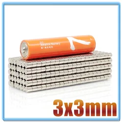 10 ~ 10000 sztuk 3x3mm szukaj drobne krążek magnetyczny 3mmX3mm luzem małe okrągłe magnesy 3x3mm neodymowy okrągły N35 silne magnesy 3*3mm 3mm