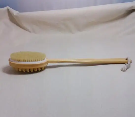 Long handle rubbing bath brush multi-functional anti-skid massage bristle double-sided bath brush