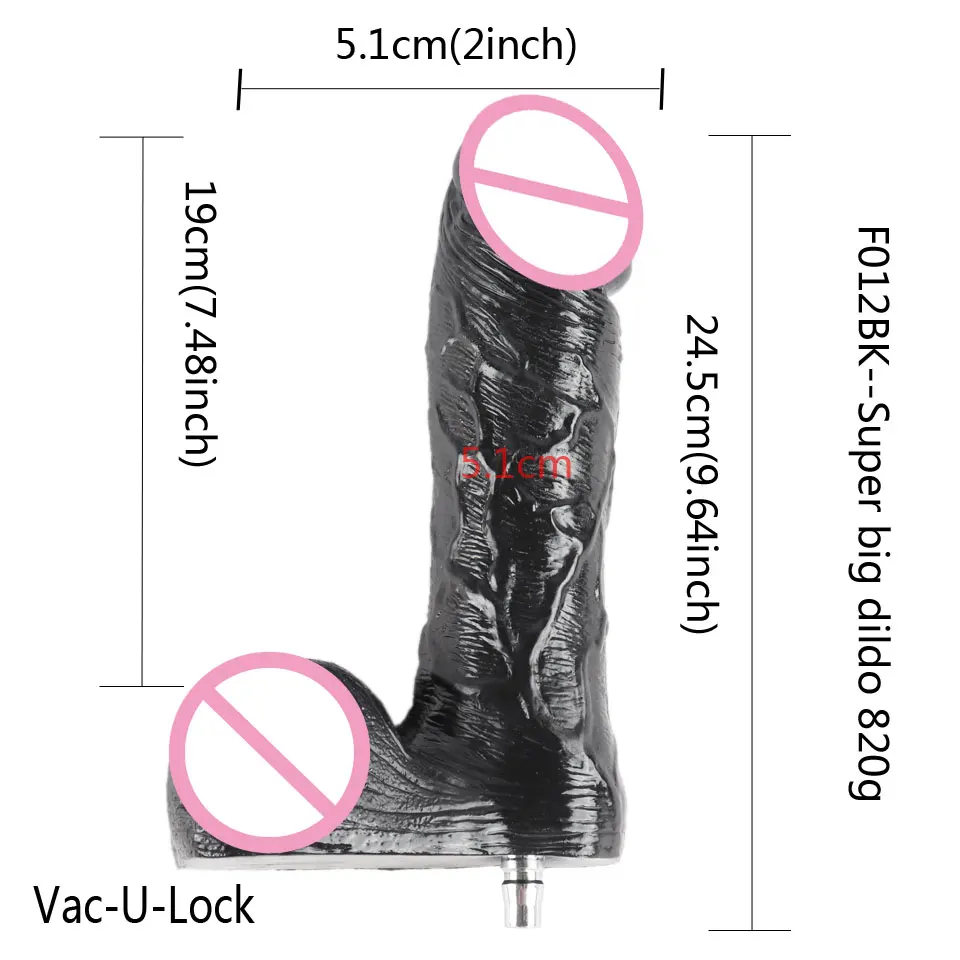 FREDORCH Sex Machine Big black Dildos Quick Connector Vibrator For Women Attachments Toys for Adults Realistic Dildos