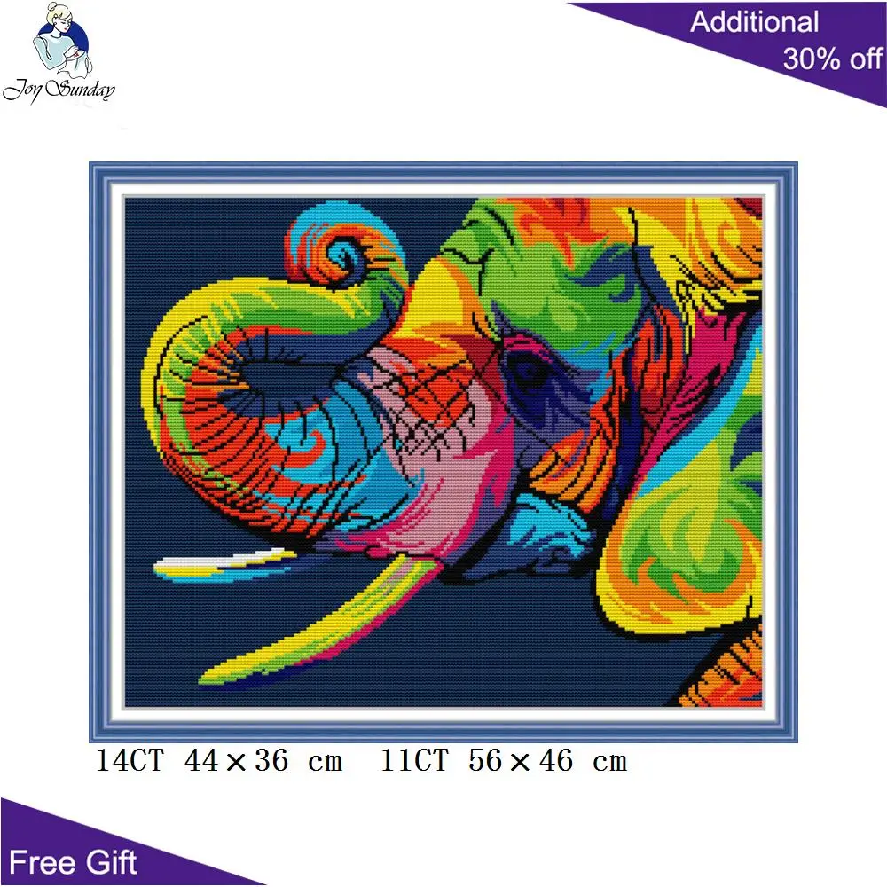 Colorful  Animal Cross Stitch Kits, Colorful Elephant, Lion, Striped Cat, Deer DA124 DA189 DA400 DA409 DA416 DA428 DA478 DA497