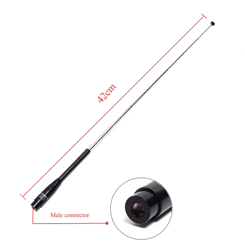 Extendable Telescopic 42cm Antenna VHF UHF Dual Band Handheld Antenna for GPS Garmin Astro 320 430 900 Alpha 200i 50 100 10