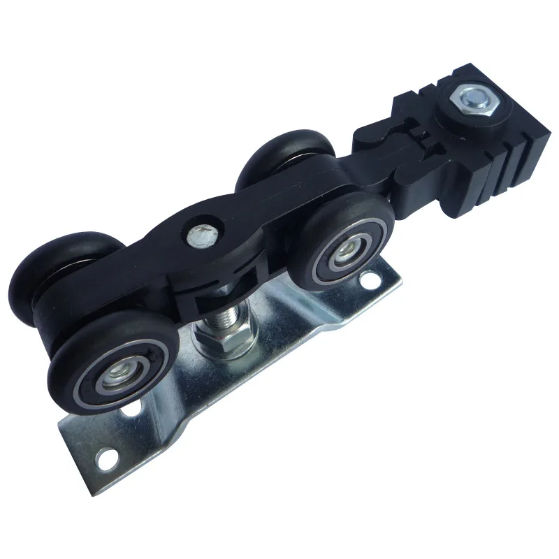 

4-колесный роликовый шкив для раздвижной двери из цельного дерева с буферным шкивом