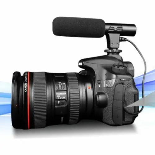 

JINTU Professional Shotgun Condenser Camera Microphone for Nikon D7000 D7200 D7100 D7500 DF D80 D90 D500 D5000 D5100 D5500 D5600