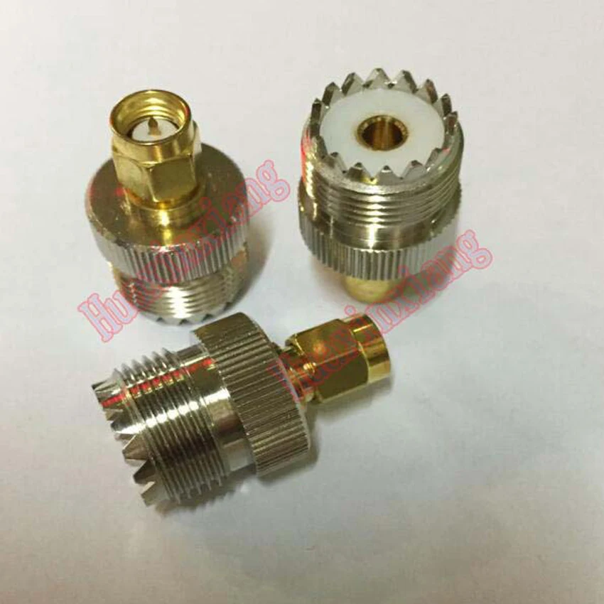 

5PCS/Lot UHF Female Jack To SMA Male Plug Connector SL16 To SMA-J RF Coaxial Adapter
