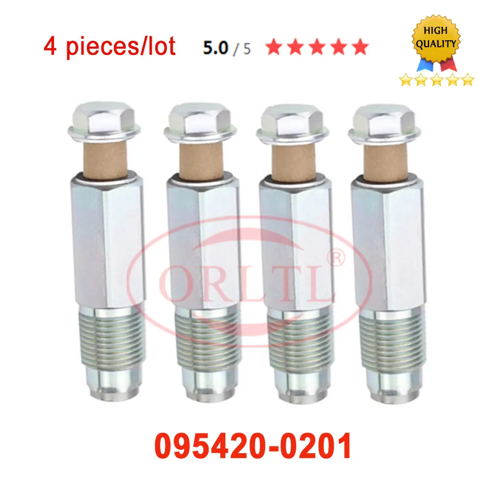 

4pcs Genuine and new Pressure limiting valve pressure relief valve 095420-0201 0954200201 LIMITER ASSY FUEL