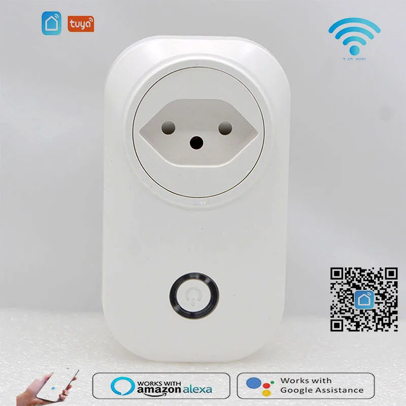 NEW Wifi Smart Socket110~240V 10A Switzerland Jack Wireless Plug Work With Alexa Google Assistant Smart Life APP Free Shipping