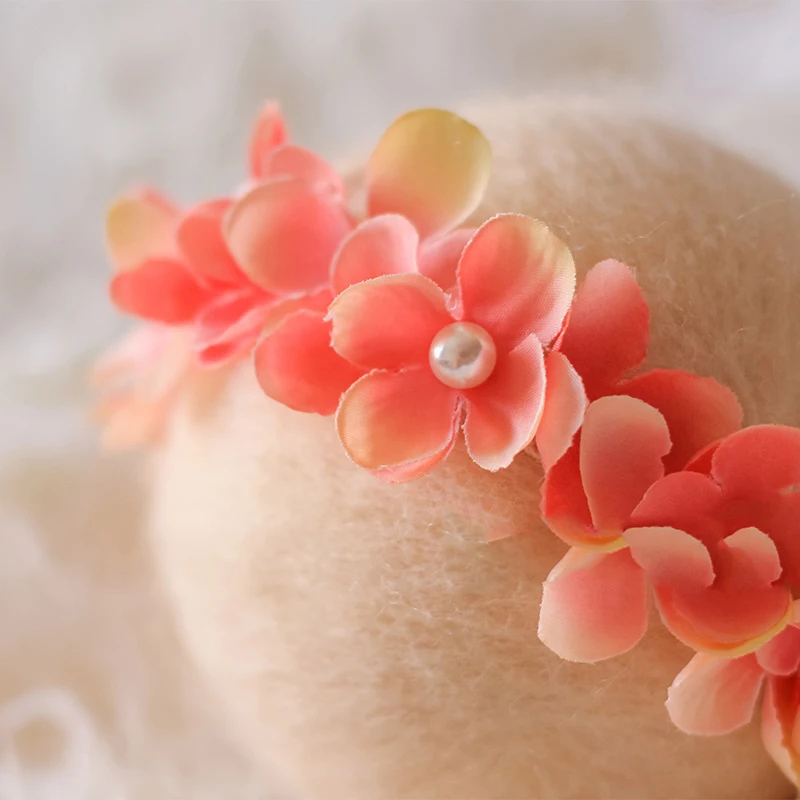 Adereços para fotografia de bebê, bandana de flores, acessórios para estúdio de bebês recém-nascidos, adereços para fotos